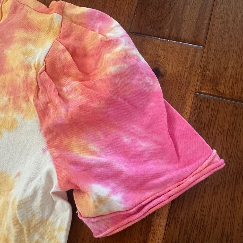 Free the Roses Women’s Tie-Dye Pajama Set - Pink and Orange - Size Small - Picture 4 of 7